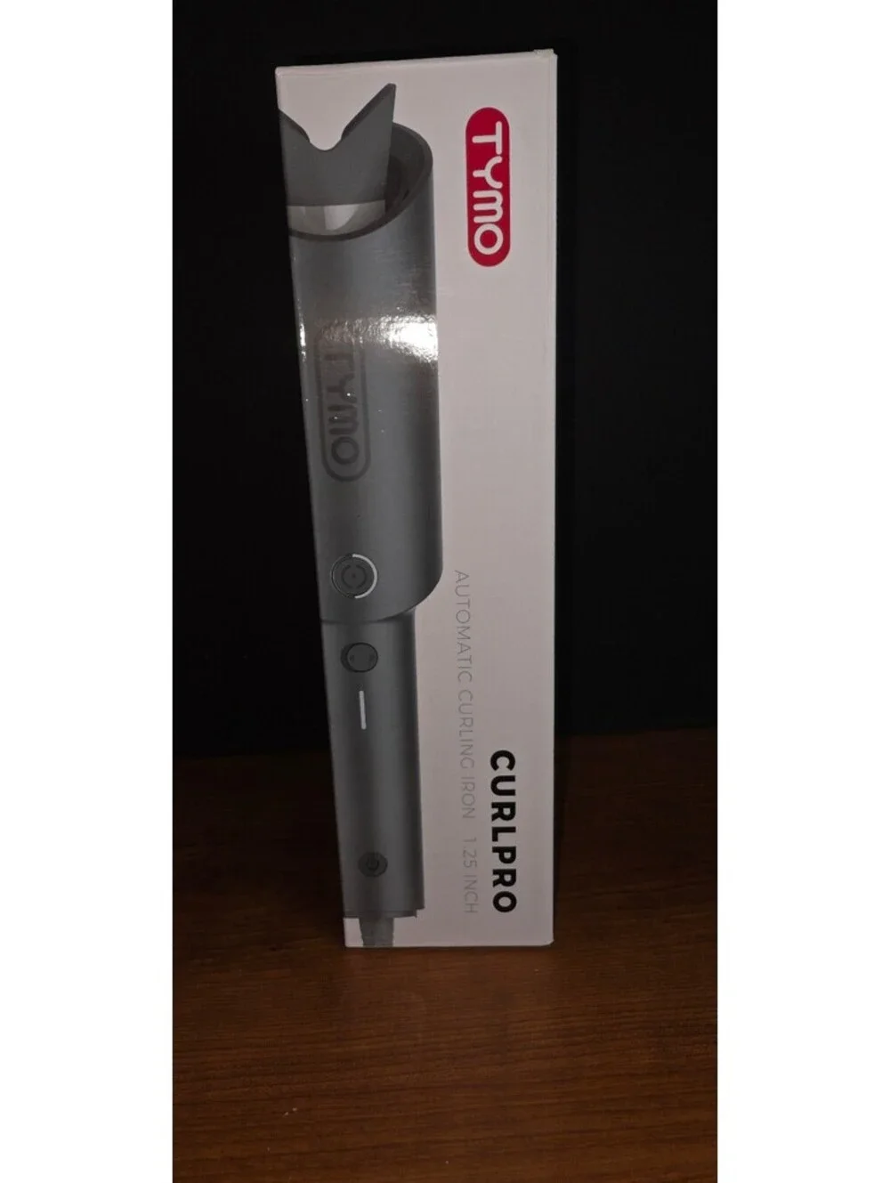 TYMO CURLPRO Auto Rotating Curling Iron - Portable Dual Voltage Ceramic 1 1/4 In